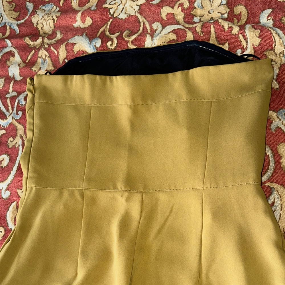 RACHEL Rachel Roy Mustard Wide Leg Jumpsuit - Picture 5 of 11